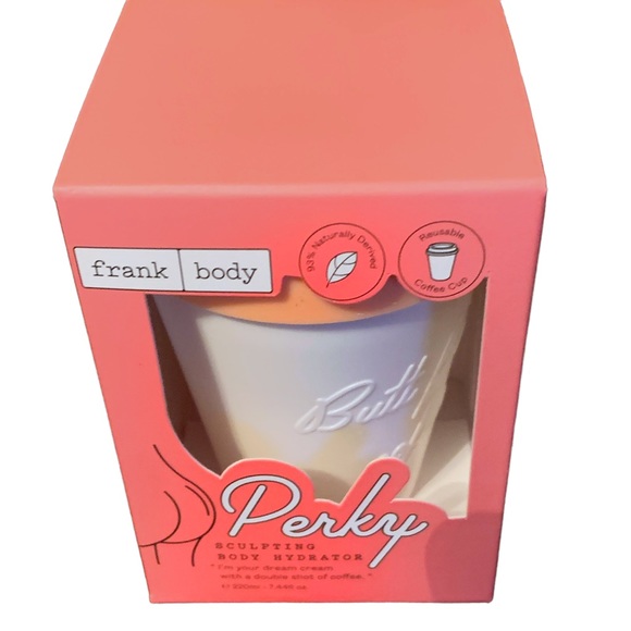 NWT Frank Body PERKY SCULPTING BODY HYDRATOR + Reusable cup!! - Picture 2 of 2